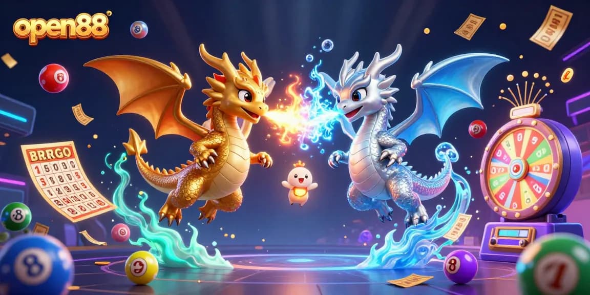 Experience thrilling moments with open88 as dragons soar through a vibrant gambling realm.