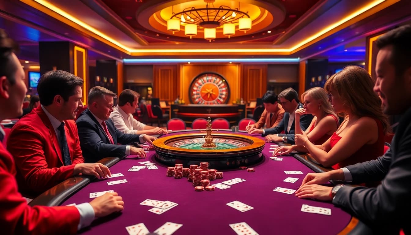 Experience the thrill of gambling at https://x88.law/ with high-stakes poker play in a luxurious casino.