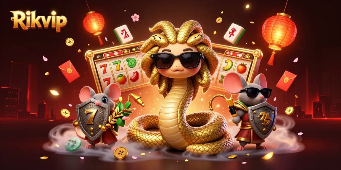 Engage with exciting slot games at Rikvip, featuring vibrant characters and golden rewards.