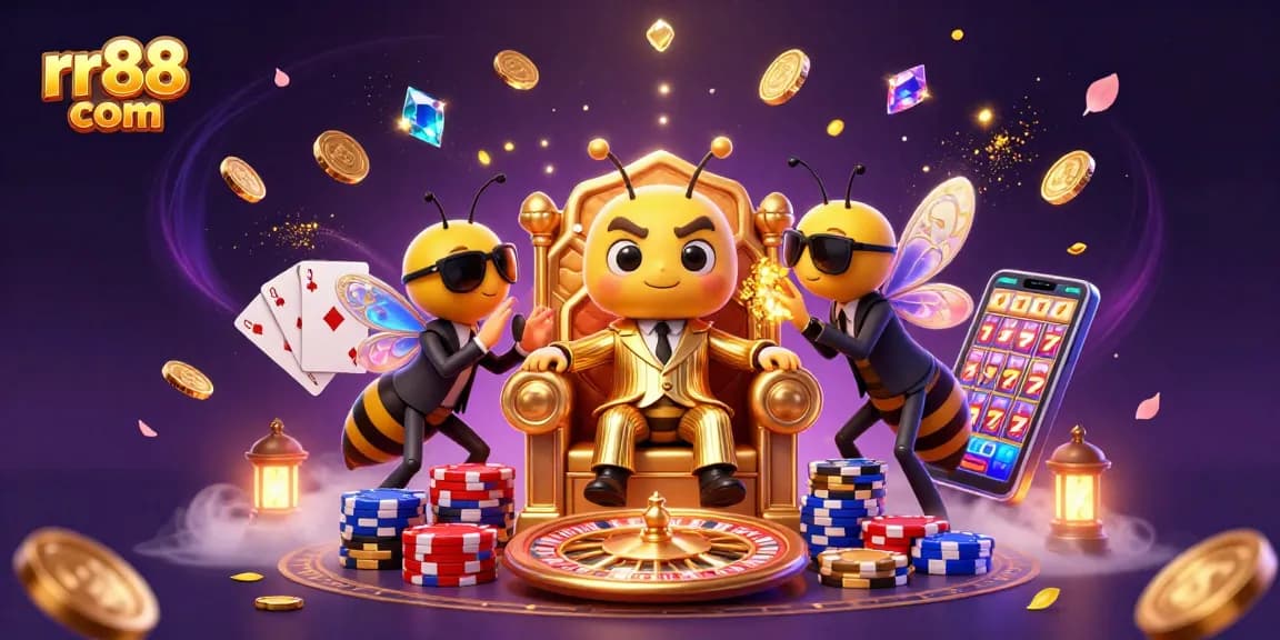 Experience thrilling gaming action at rr88 com in this dynamic casino-themed scene.