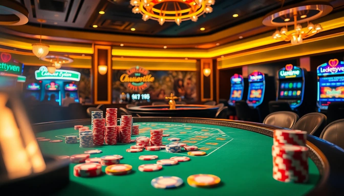 Engage with lodetructuyen gaming excitement at a luxurious casino table.