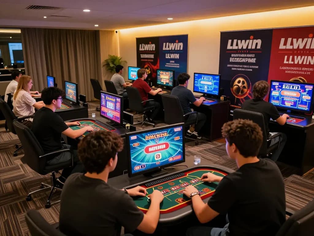 Players enjoying immersive gaming experiences with LLWIN online casino app.