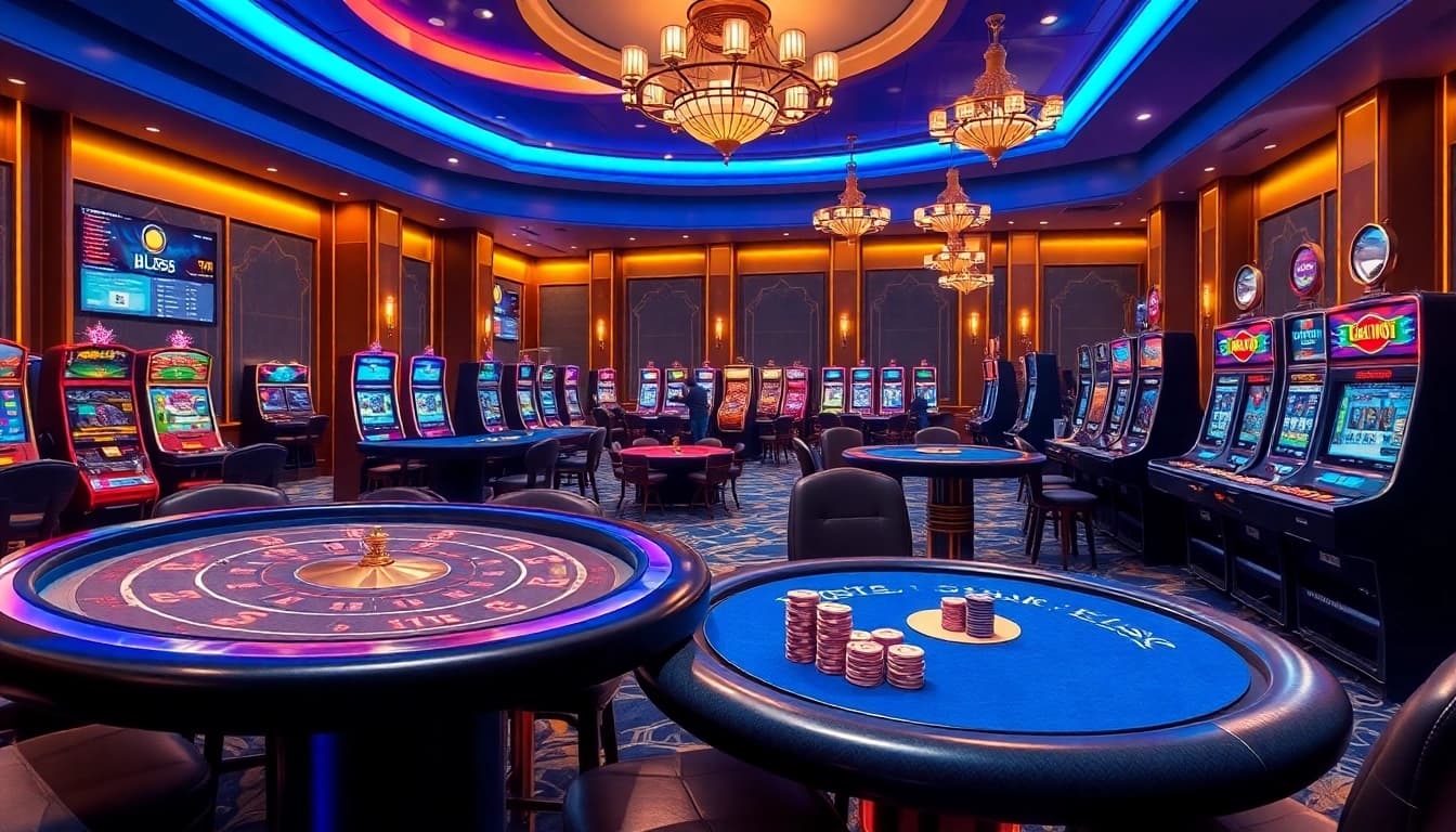Experience the excitement of BL555's casino with vibrant games and luxury ambiance.