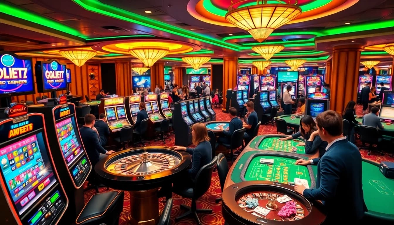 Experience high-stakes excitement at https://nk88bet.org/ with vibrant slot machines and enthusiastic players.