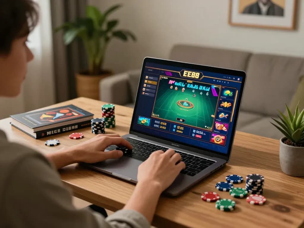 Engaging gameplay on EE88 mobile casino app, showcasing dynamic betting experience.