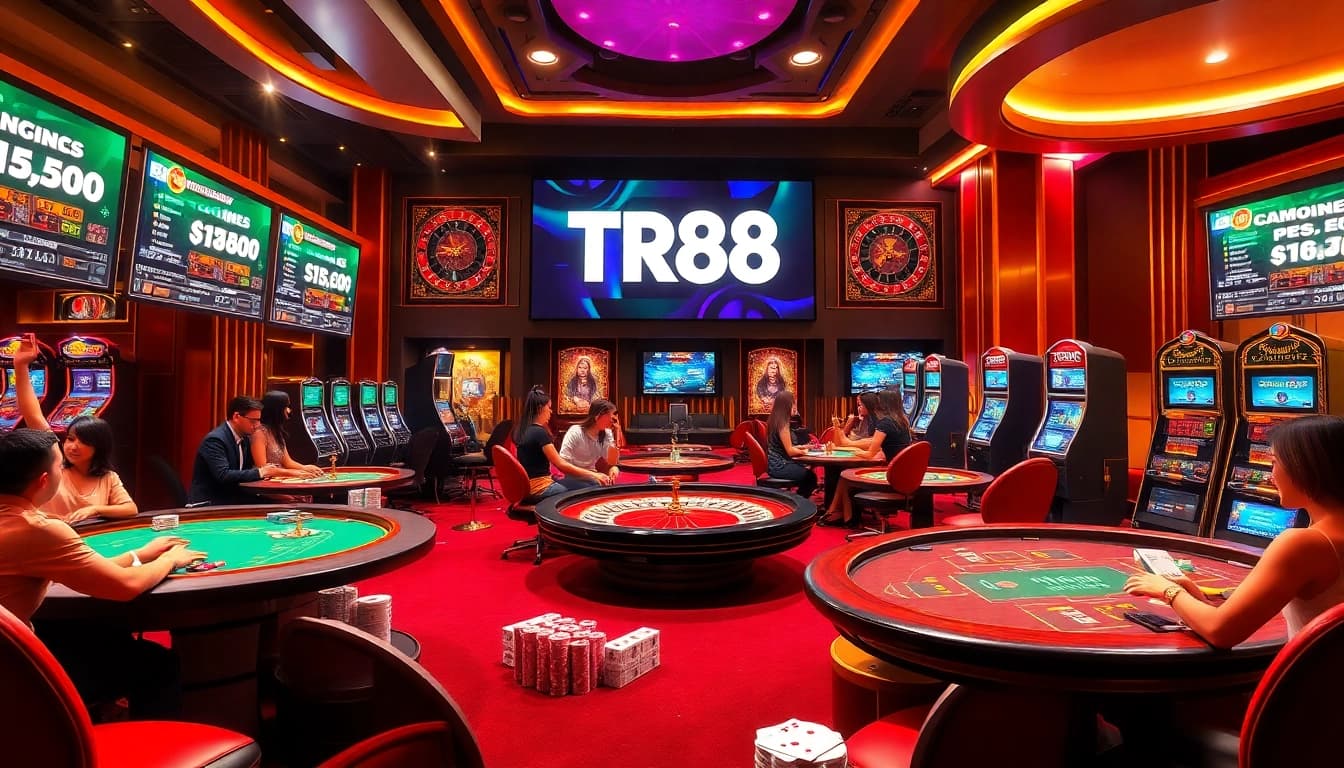 Experience the excitement of online gambling at TR88.forum with engaging casino games and vibrant atmosphere.