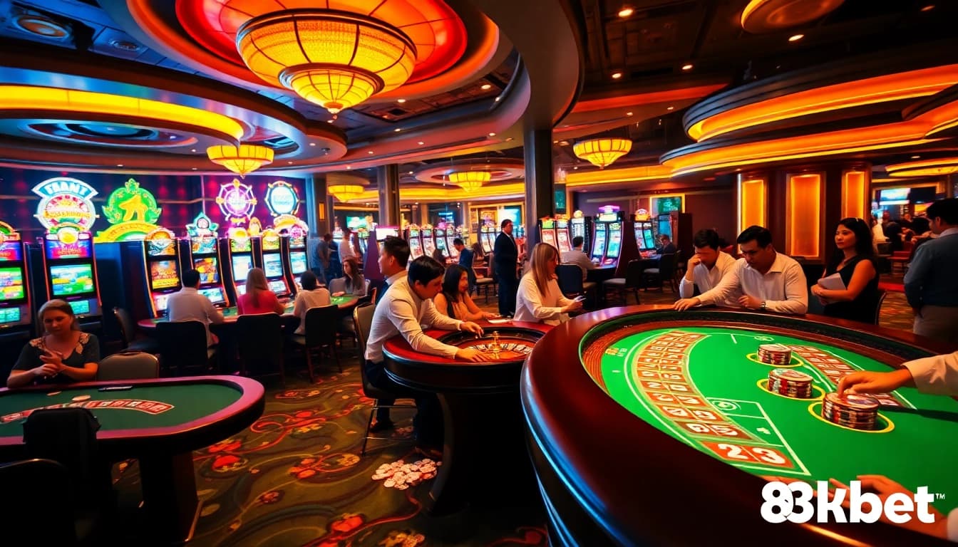 Experience excitement at 8kbet casino with vibrant games and professional dealers.