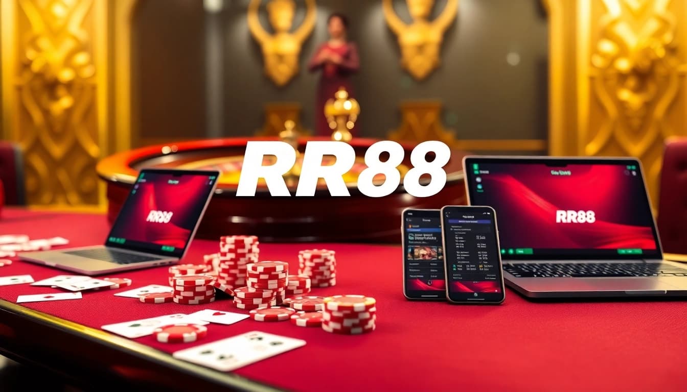 Experience RR88 trang chủ with vibrant poker tables and online gaming excitement.