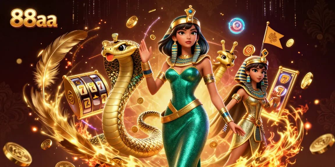 Spin the reels and unlock jackpots with 88aa's captivating casino illustrations featuring rich golden elements.