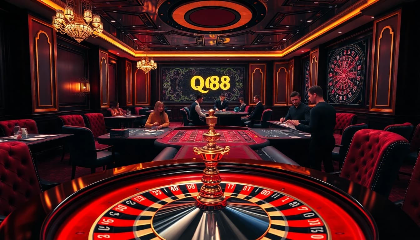 Experience the thrill of QQ88 with vibrant casino games and professional dealers.