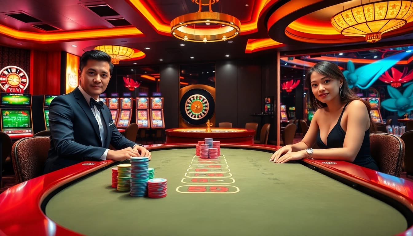 Players at a high-stakes GG88 poker game, emphasizing excitement and strategy.