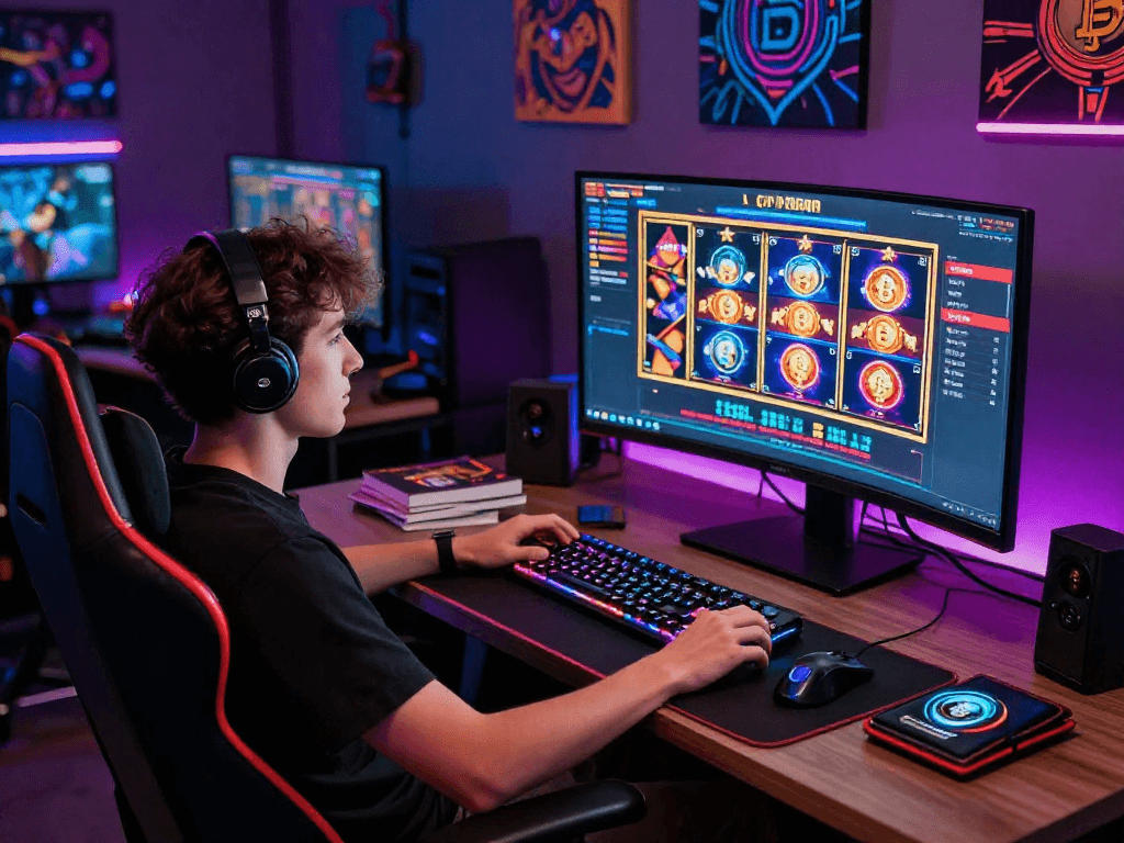 Experience the thrill of a crypto casino with vibrant games, modern tech, and immersive atmosphere.