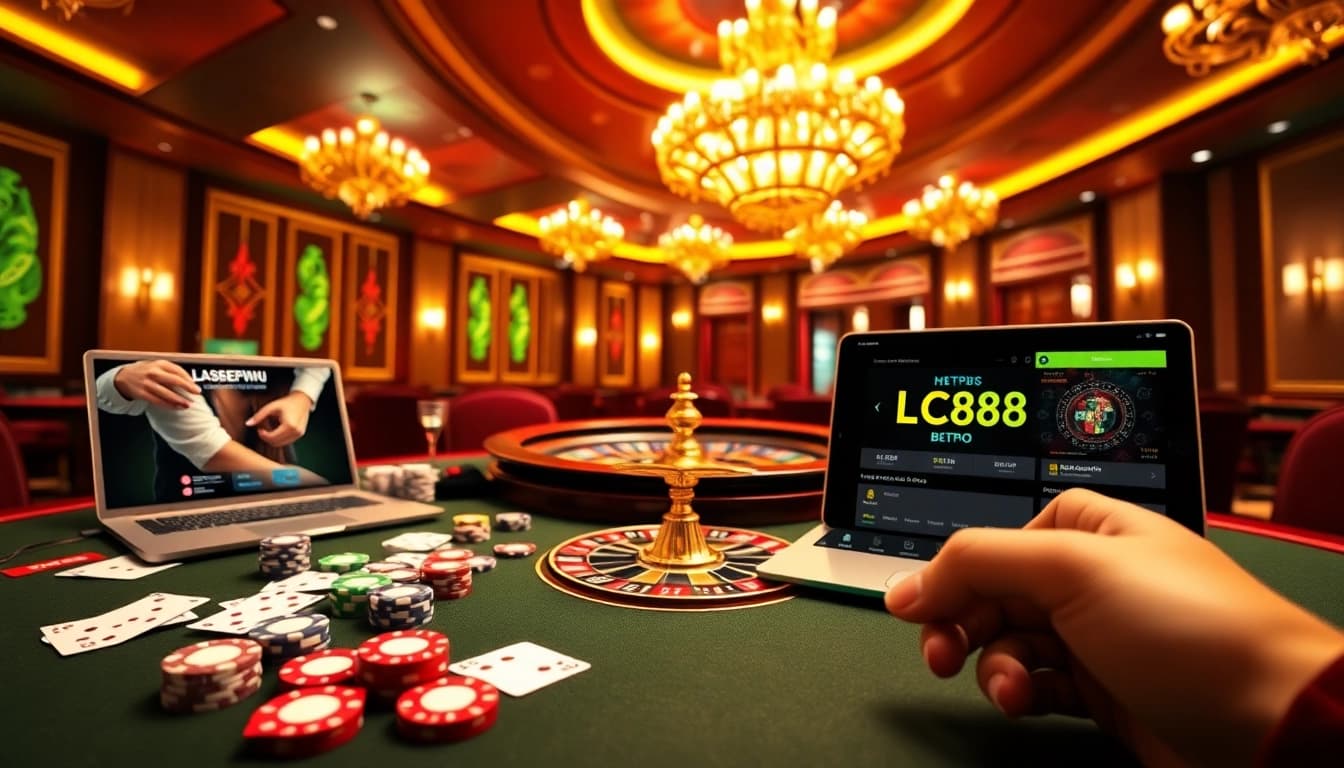 Experience the thrill of online gambling at https://lc88pro.com/ with vibrant casino visuals.