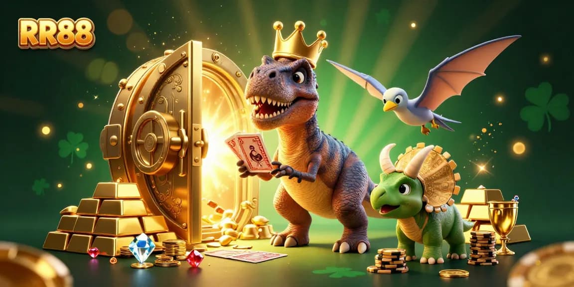 Experience thrilling gameplay at RR88 with fun characters and dazzling casino elements.