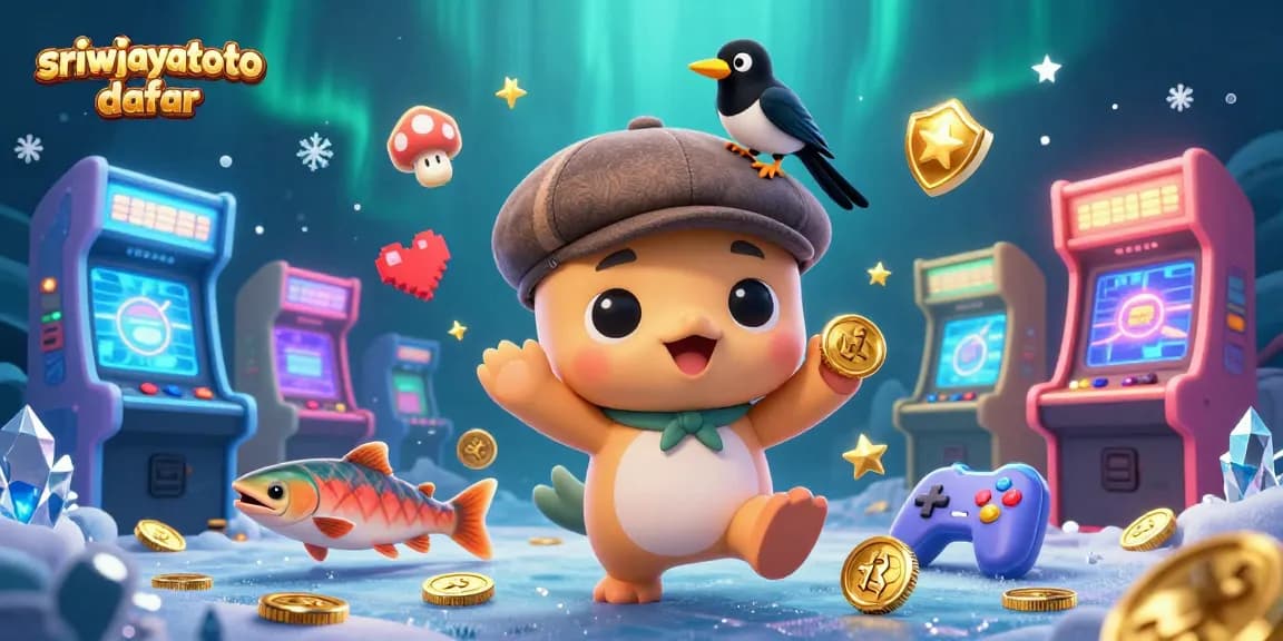 Join the fun with sriwijayatoto daftar in a vibrant gaming scene filled with exciting 3D elements.
