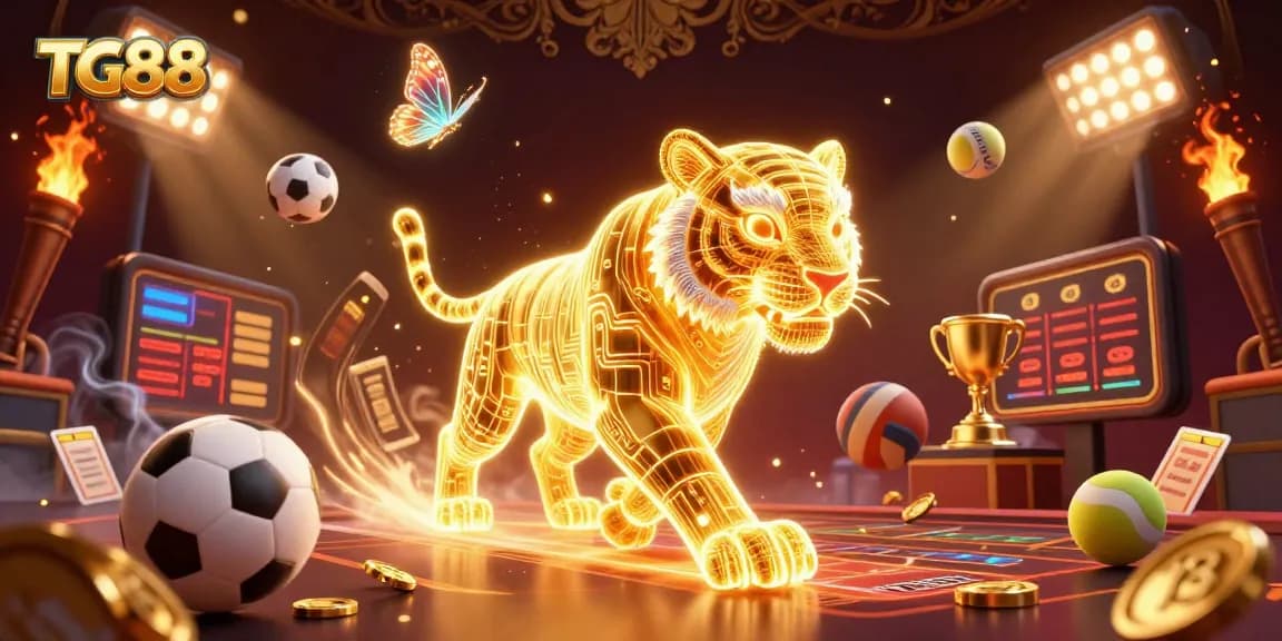 Experience thrilling gaming adventures at TG88 with vibrant 3D representations in a dynamic casino.