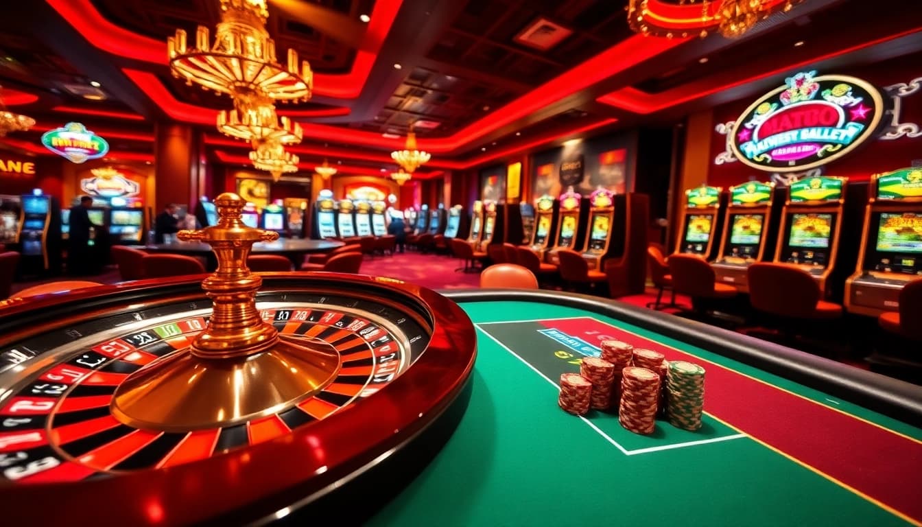 Experience high-stakes gaming at https://jtg88.com/ with casino tables and vibrant roulette wheels.