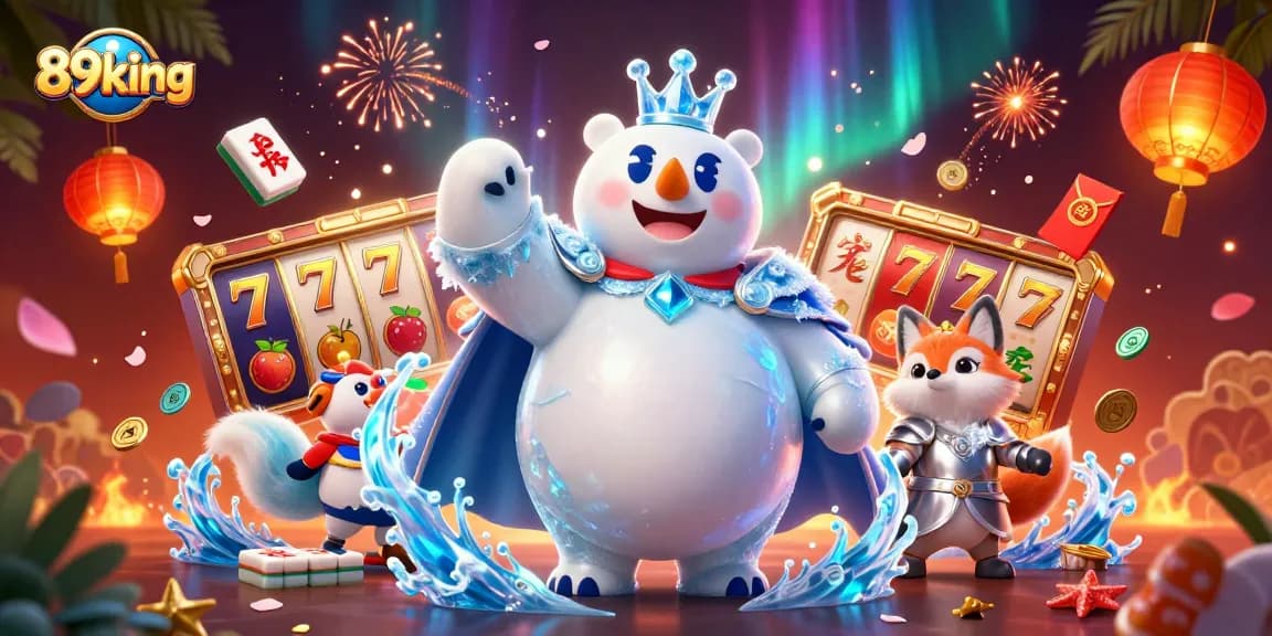 Engage with thrilling slot games at 89king, featuring vibrant characters and dynamic game elements.