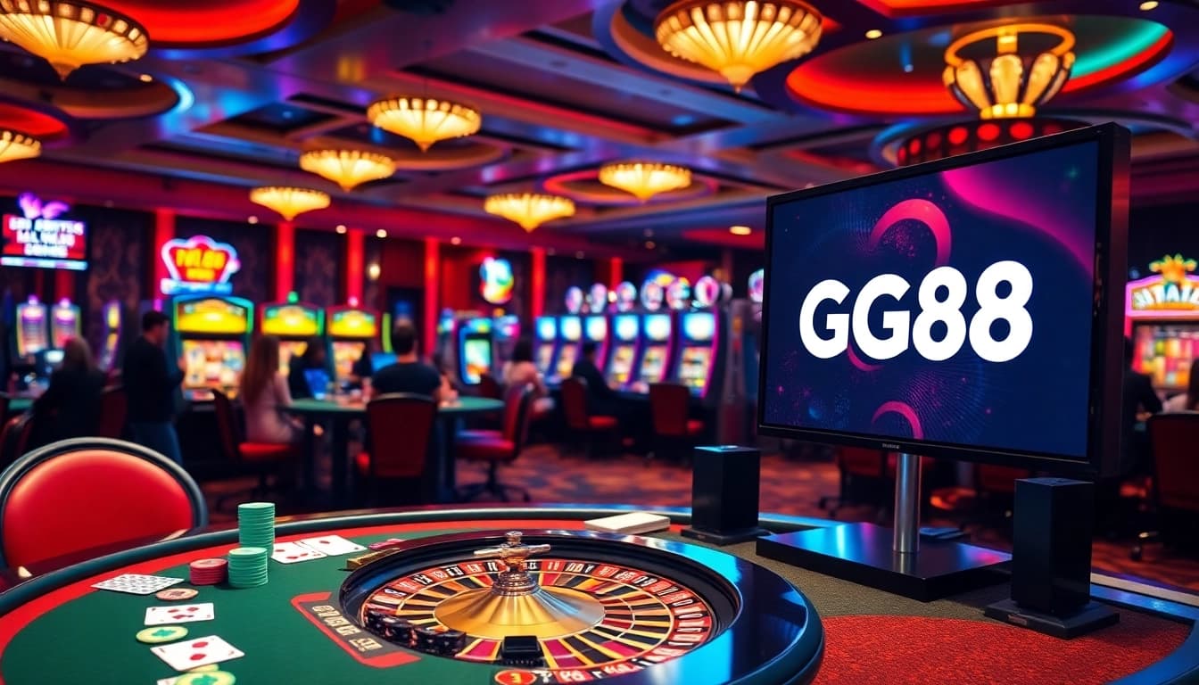 Experience the excitement of GG88 with vibrant casino games and digital interfaces.