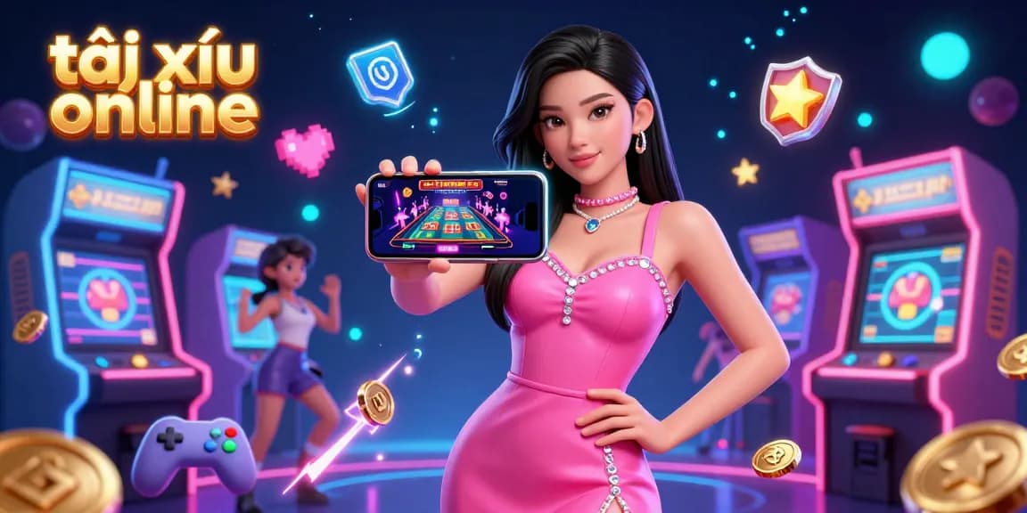 Experience the vibrant world of tài xỉu online with a confident player showcasing a live dealer game.