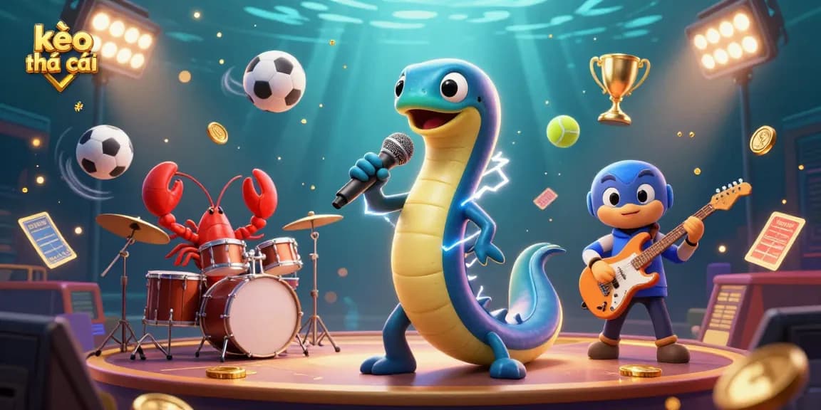 Experience kèo nhà cái with a vibrant underwater casino featuring a DJ eel and dynamic sports elements.