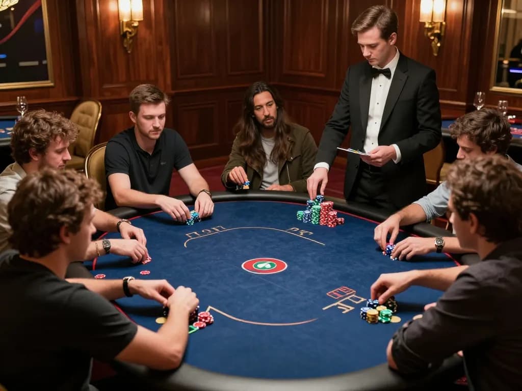 Engage in thrilling poker gameplay at mu88's luxurious casino tables.