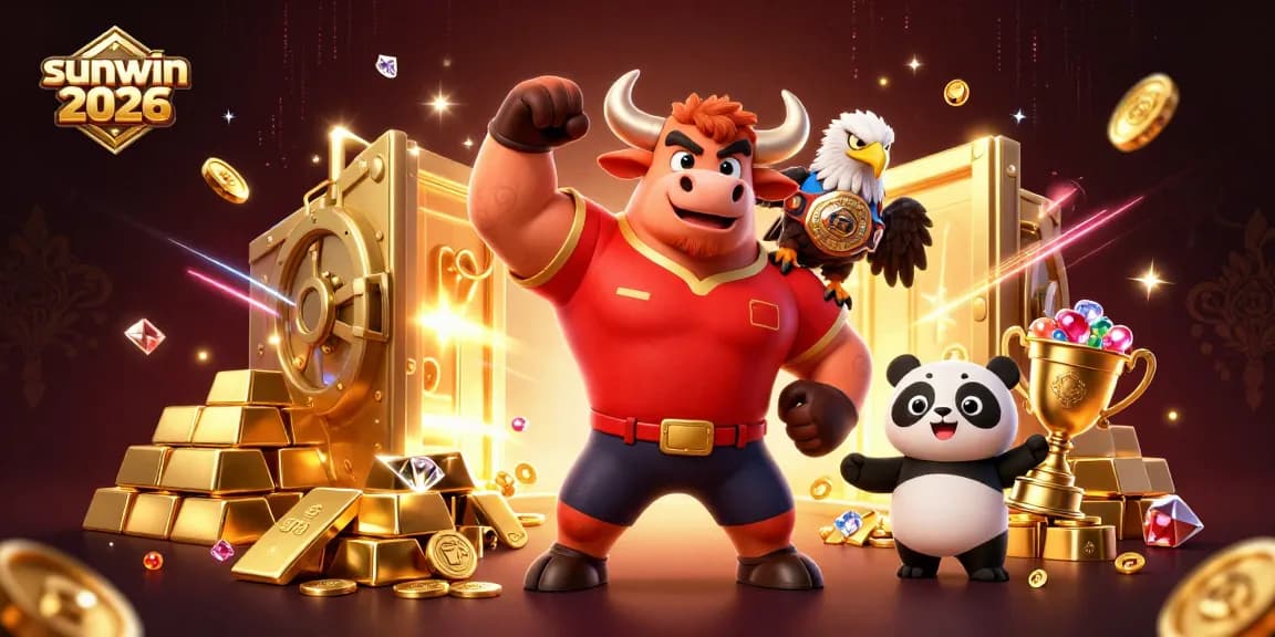 Experience exciting rewards with Sunwin 2026 at a vibrant casino victory scene.