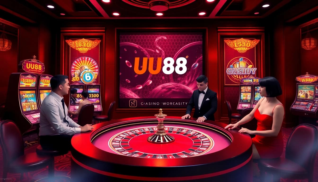 Experience the thrilling atmosphere of UU88 online casino with luxurious gaming interfaces.