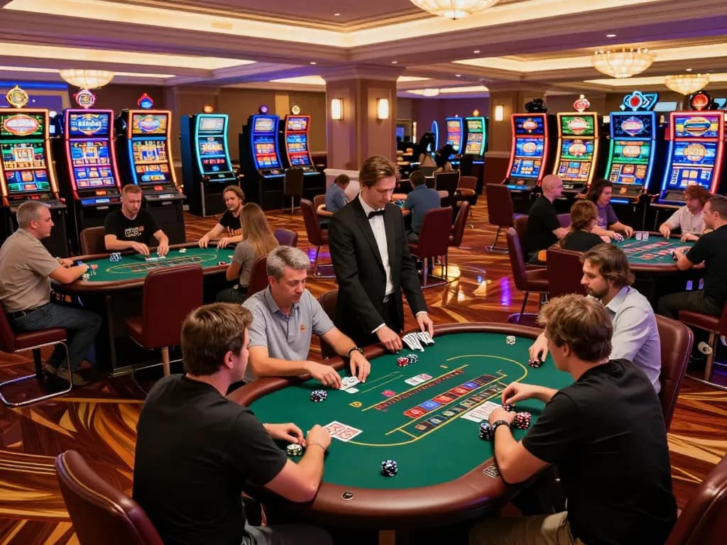 TR88 players engaging at luxury casino tables, showcasing dynamic betting atmosphere