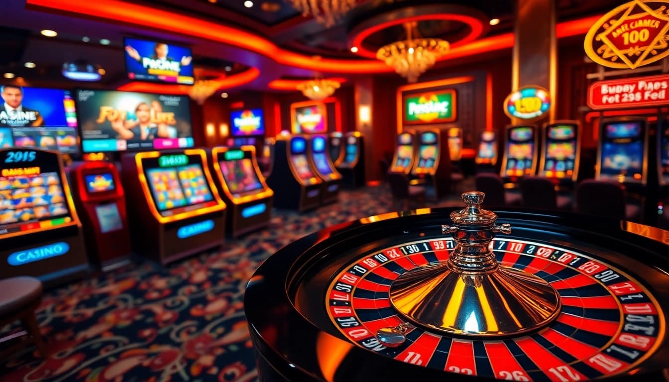 RR88 casino experience featuring a spinning roulette wheel and vibrant poker chips.
