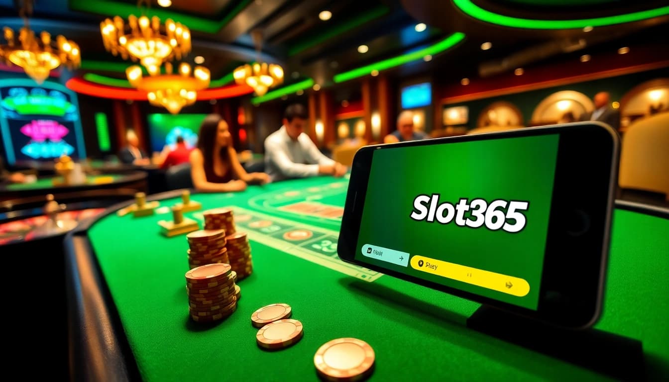 Experience the excitement at Slot365 with players engaged in thrilling casino games.