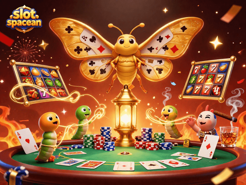 Experience the thrill of slots with the vibrant slot spaceman battling for jackpot wins in this 3D illustration.