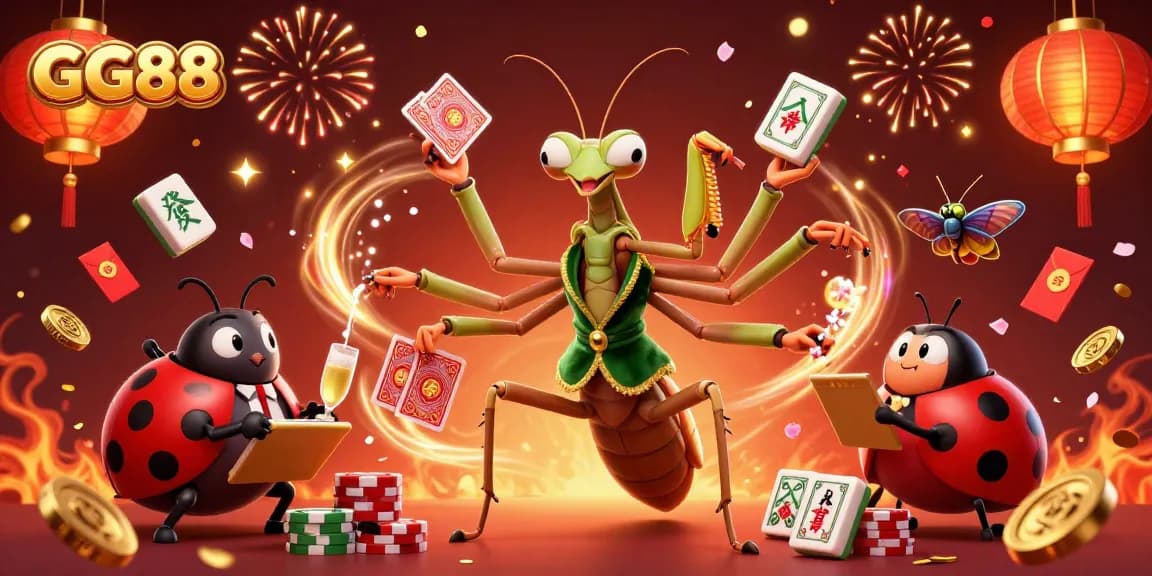 Experience exciting gameplay at GG88 with a vibrant casino scene featuring colorful characters and immersive elements.