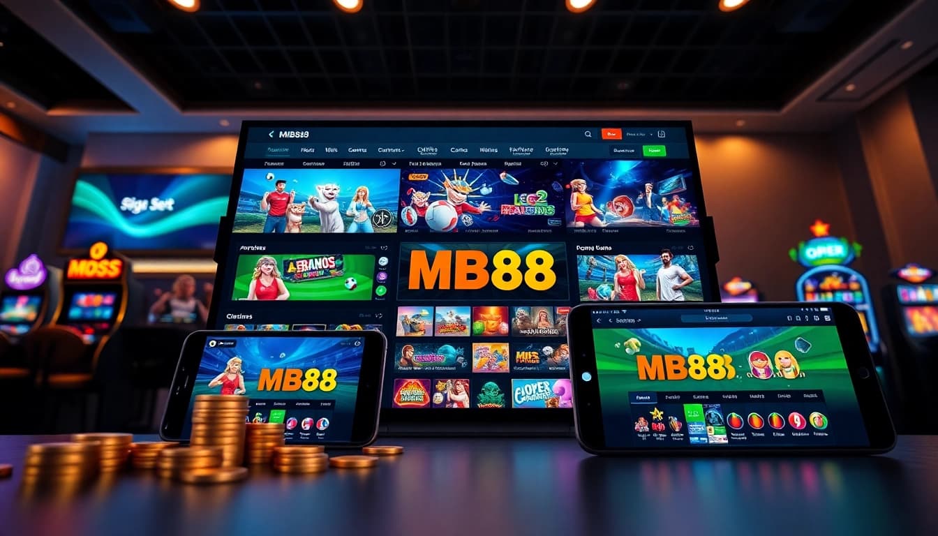 Explore the dynamic MB88 online gambling platform with vibrant game selections and user-friendly interface.