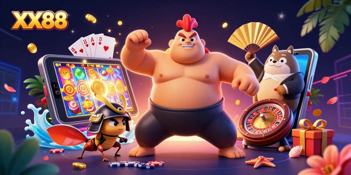 Experience thrilling wins at XX88 with dynamic slot games and vibrant characters.