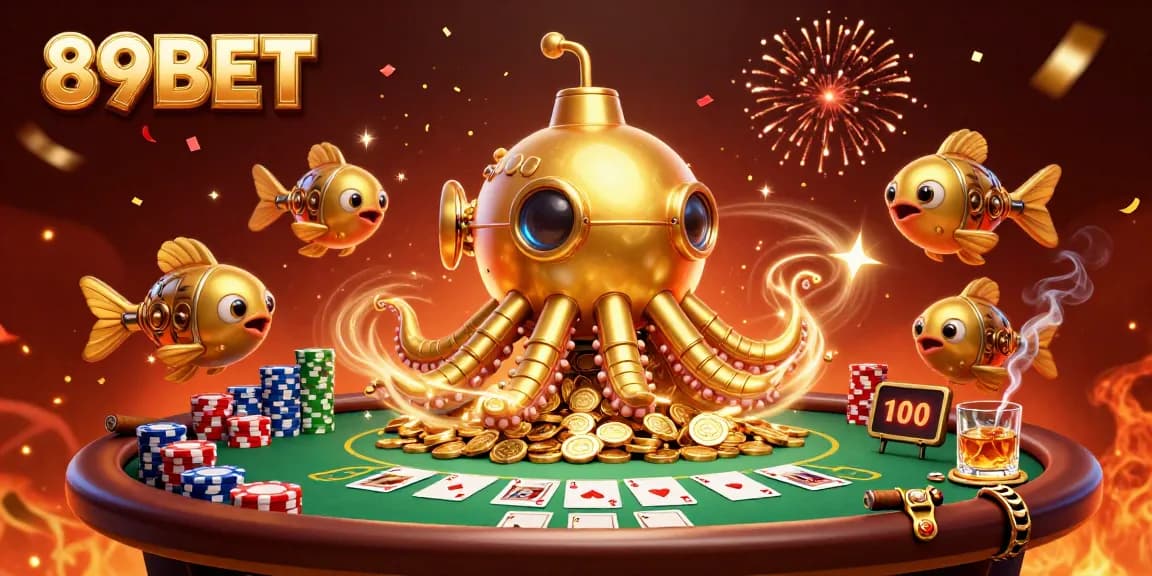 Experience the excitement of 89BET with vibrant casino elements and dynamic 3D visuals.
