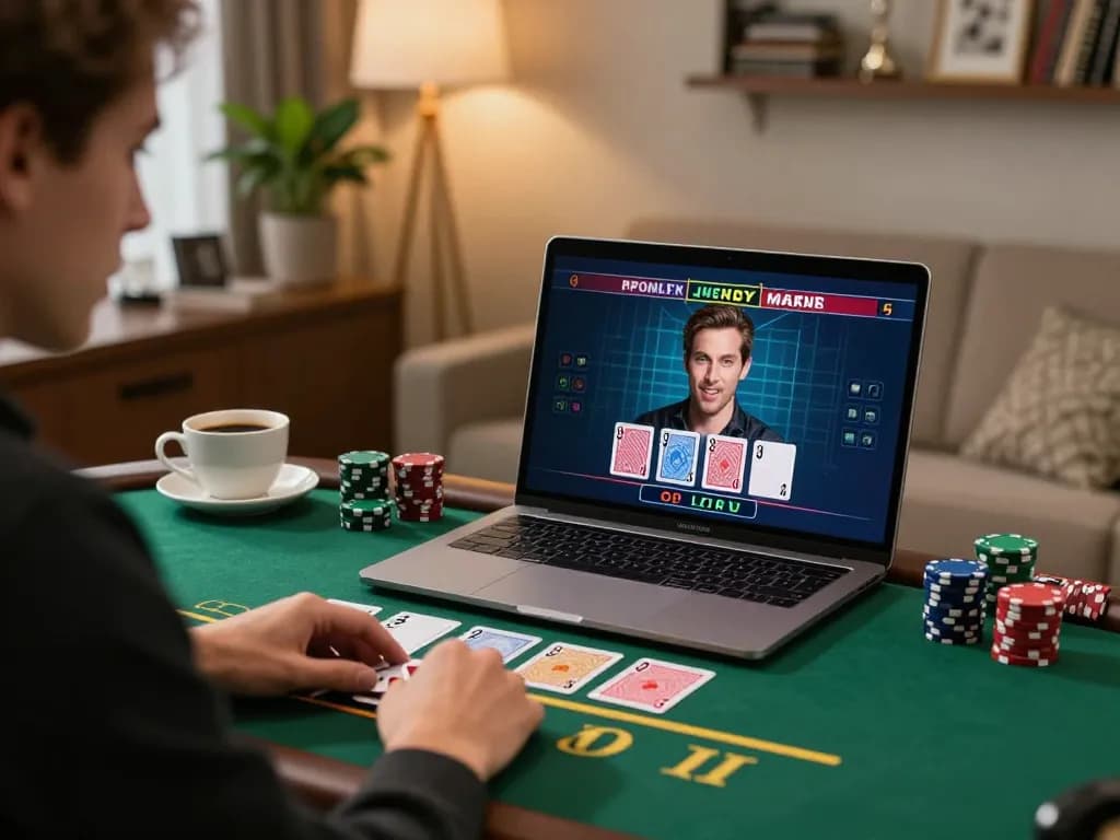 Player enjoying a live dealer blackjack game at 98win while managing betting strategy.
