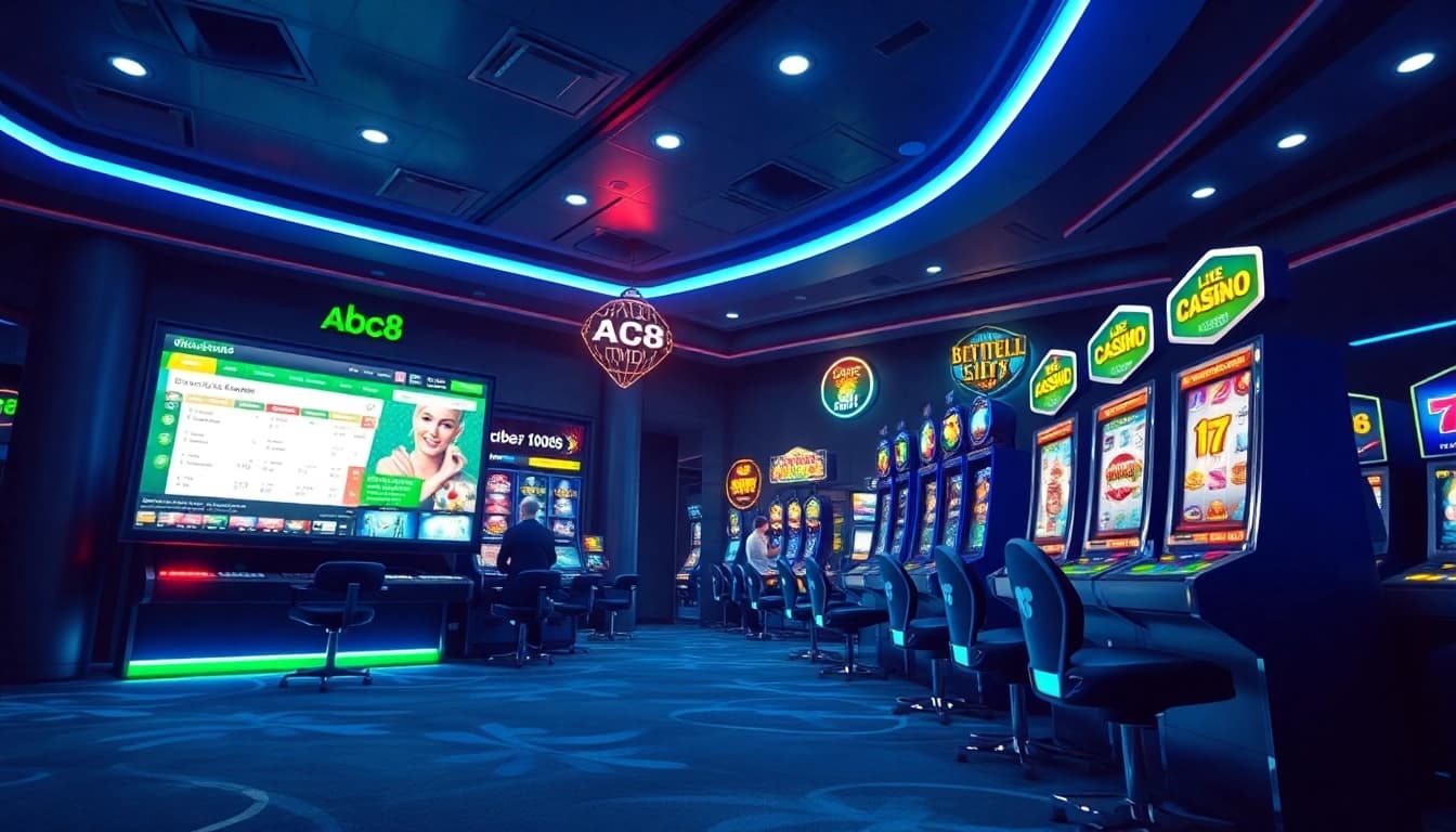 Exciting online gaming experience at ABC8 showcasing diverse games and secure transactions.
