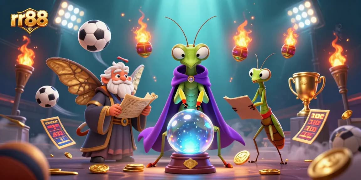 Experience dynamic gambling action at rr88 with 3D characters, sports elements, and a magical atmosphere.