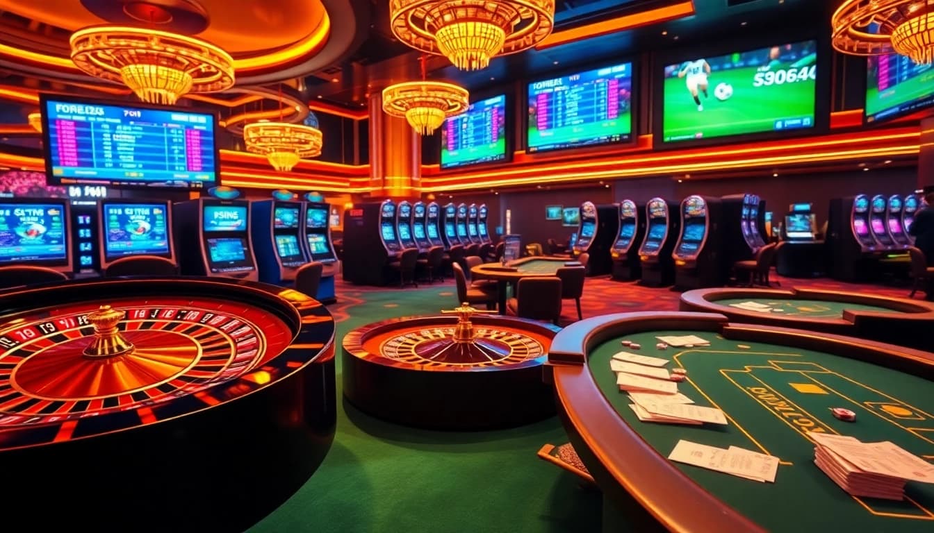 Experience live sports betting excitement at https://7m.pub/ with a luxurious casino ambiance and tables.