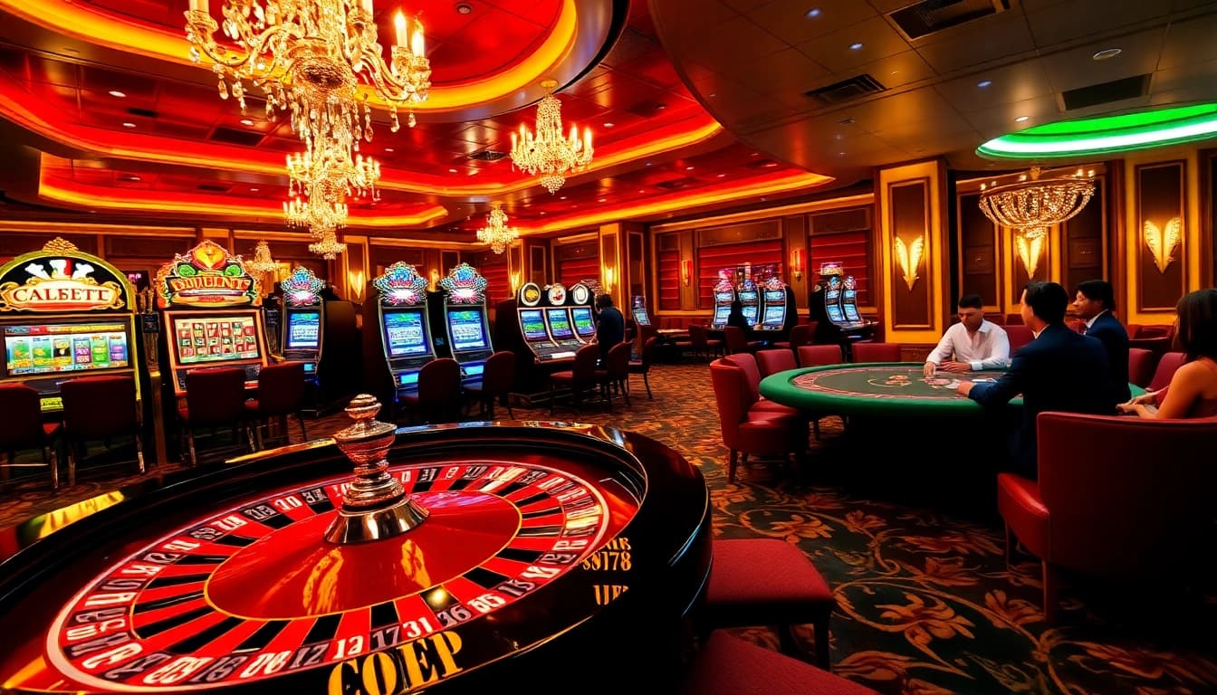 Experience the excitement of gambling at https://f168.me/ with stylish poker players and vibrant casino games.