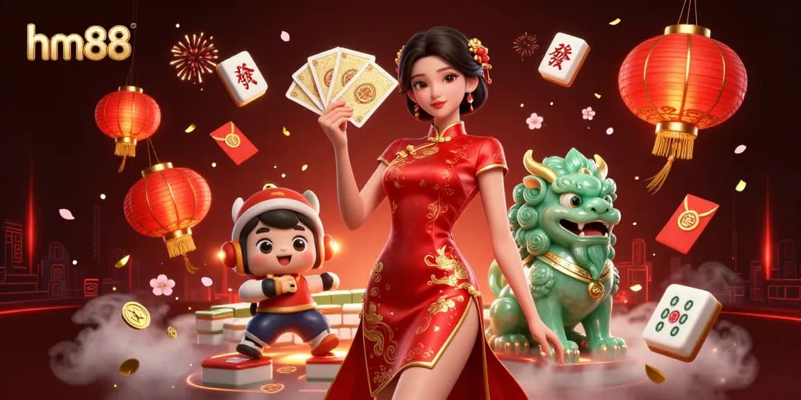 Experience exhilarating gameplay at hm88 with vibrant characters and casino elements.