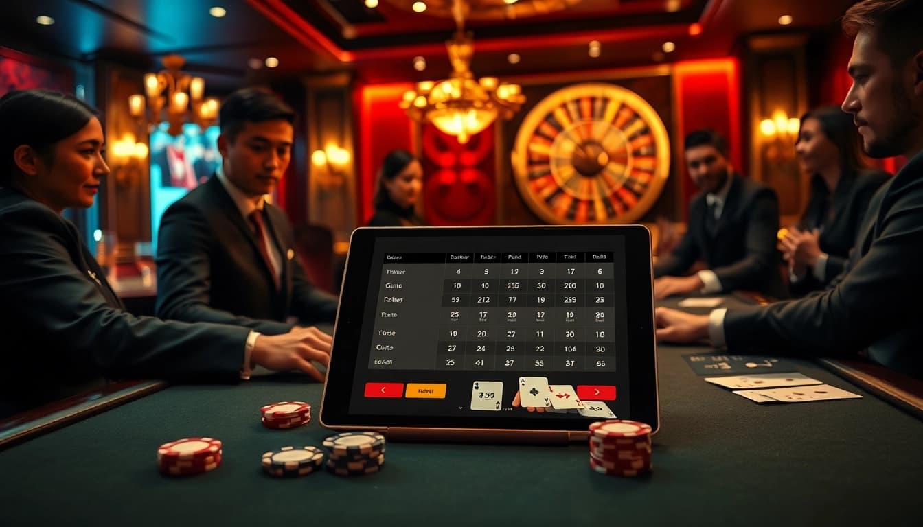 Experience the excitement of Kèo nhà cái 5 with a luxury casino setup featuring betting action, cards, and chips.