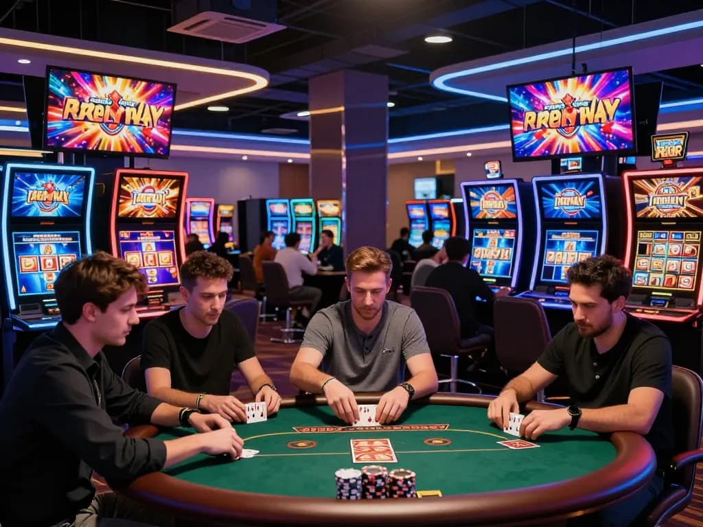 Players enjoying a vibrant gaming experience on 73H, showcasing live casino excitement and diverse strategy games.