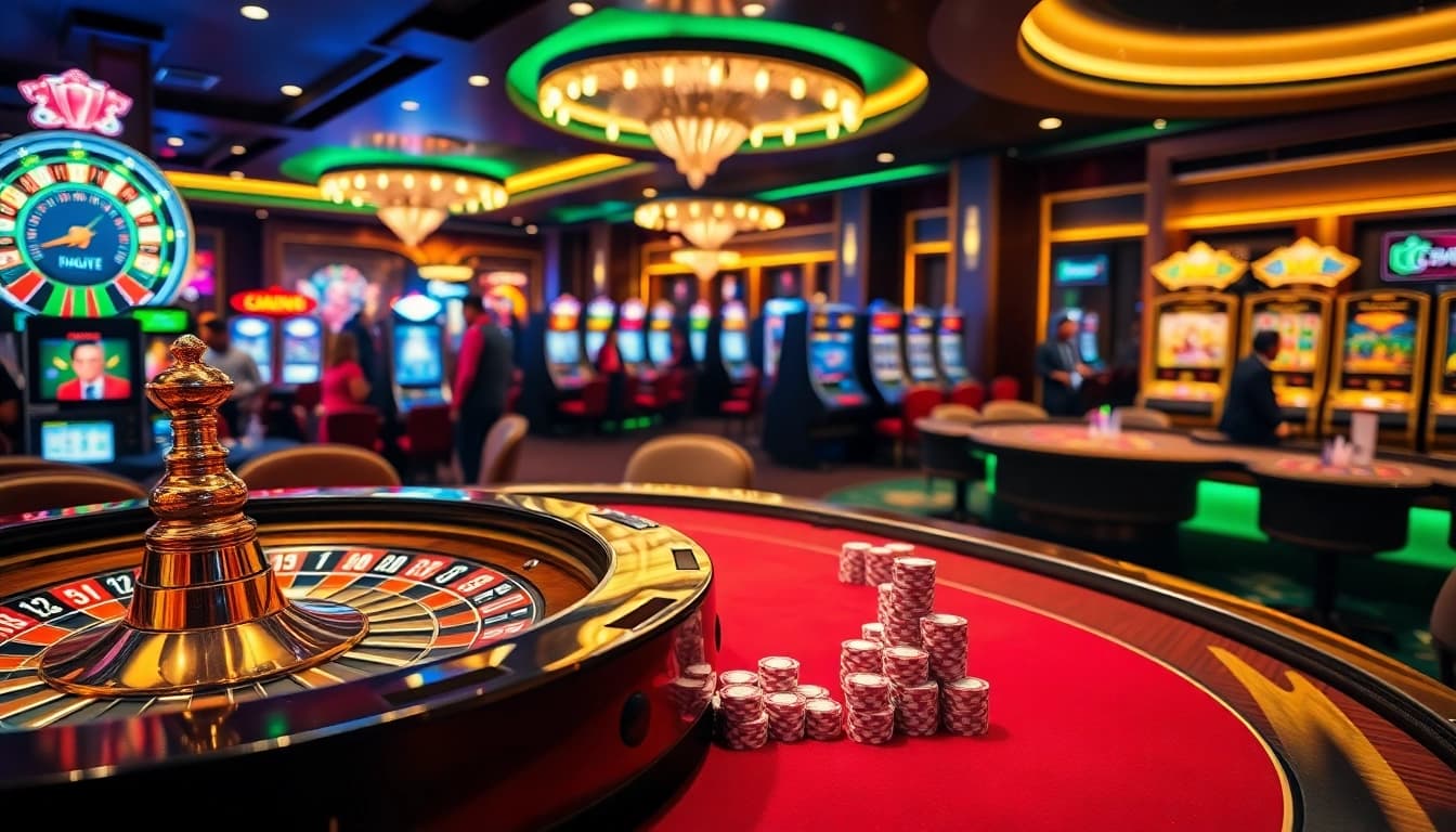 Experience the thrill of 32WIN with vibrant casino tables and exciting games.