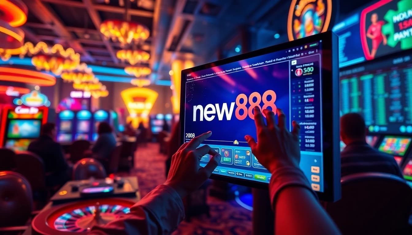Users engaged with the new88 online betting platform showcasing live gaming excitement.