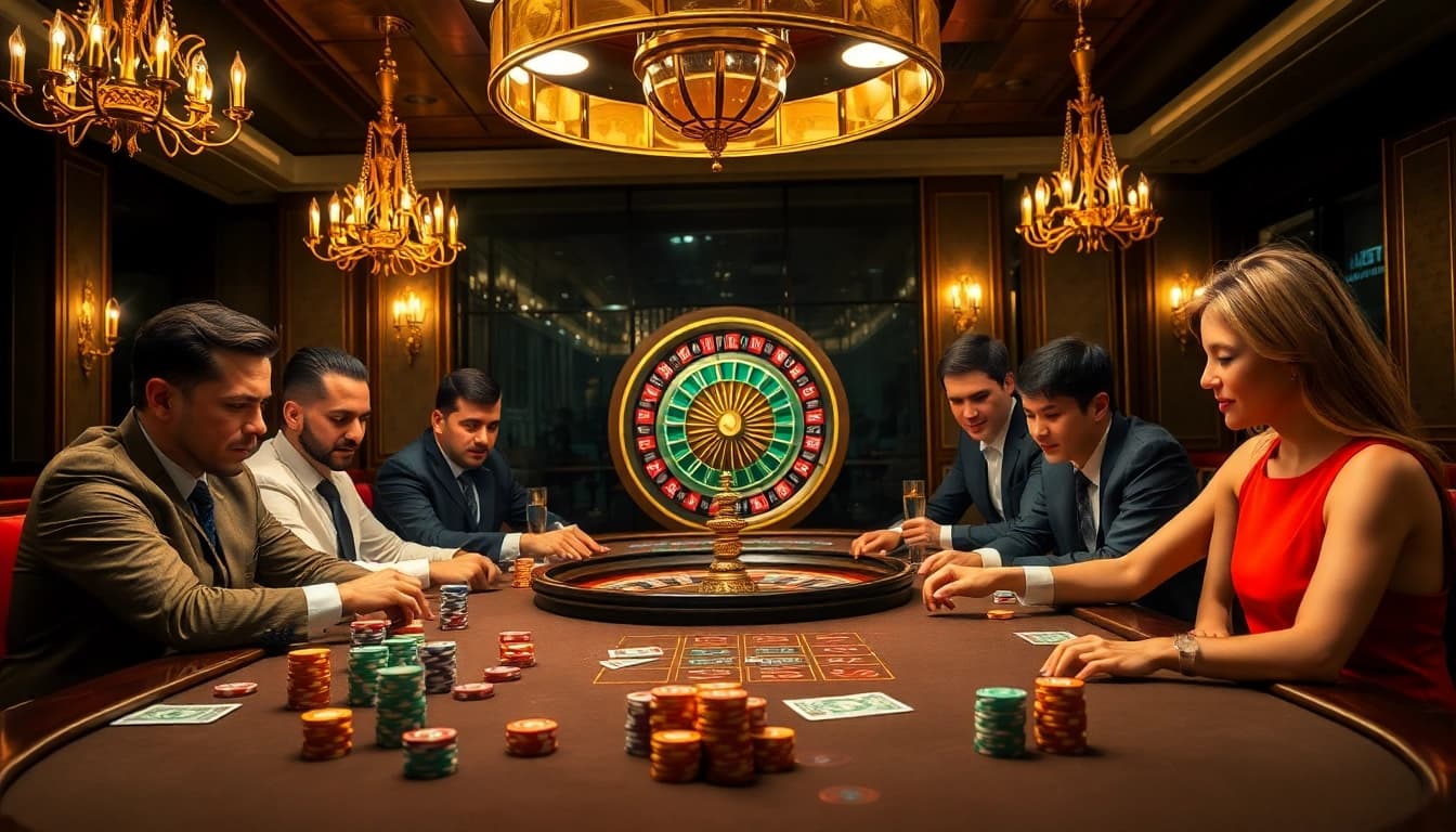 Engaging casino scene at THABET, showcasing thrilling gaming moments with vibrant atmosphere.