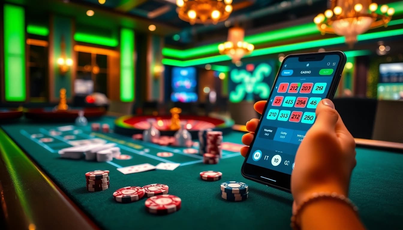 Experience the thrill of TT88's online casino with vibrant poker chips and cards on a diamond-patterned table.
