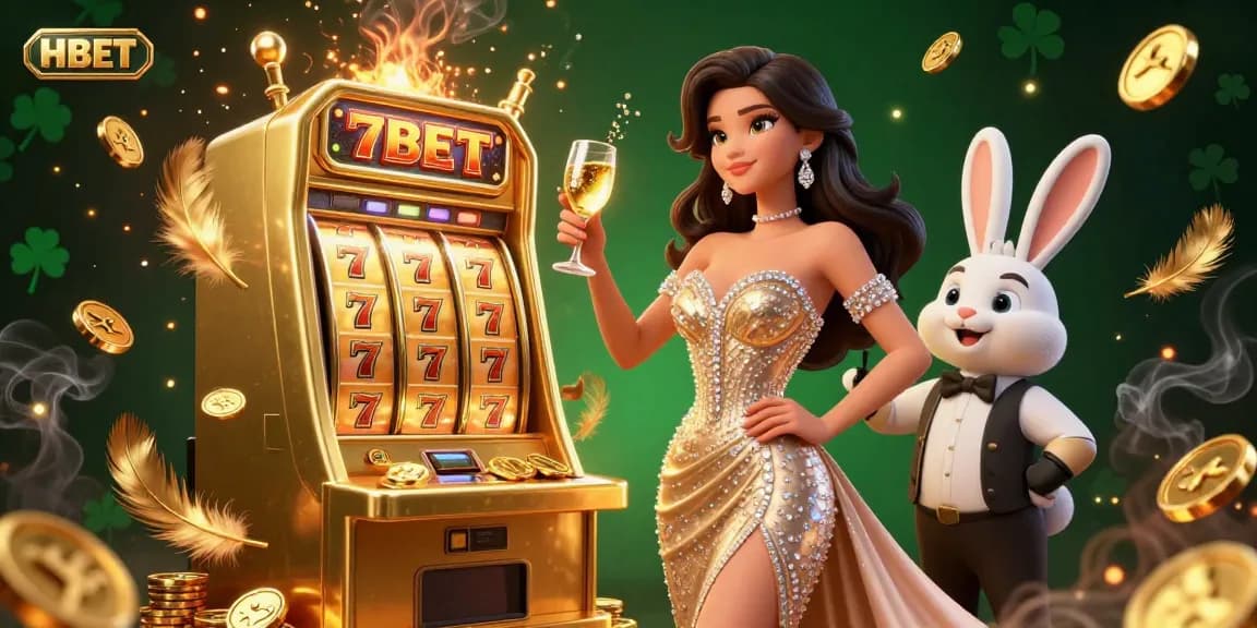 Experience winning moments with HBET at a dynamic jackpot celebration, featuring a glamorous scene.