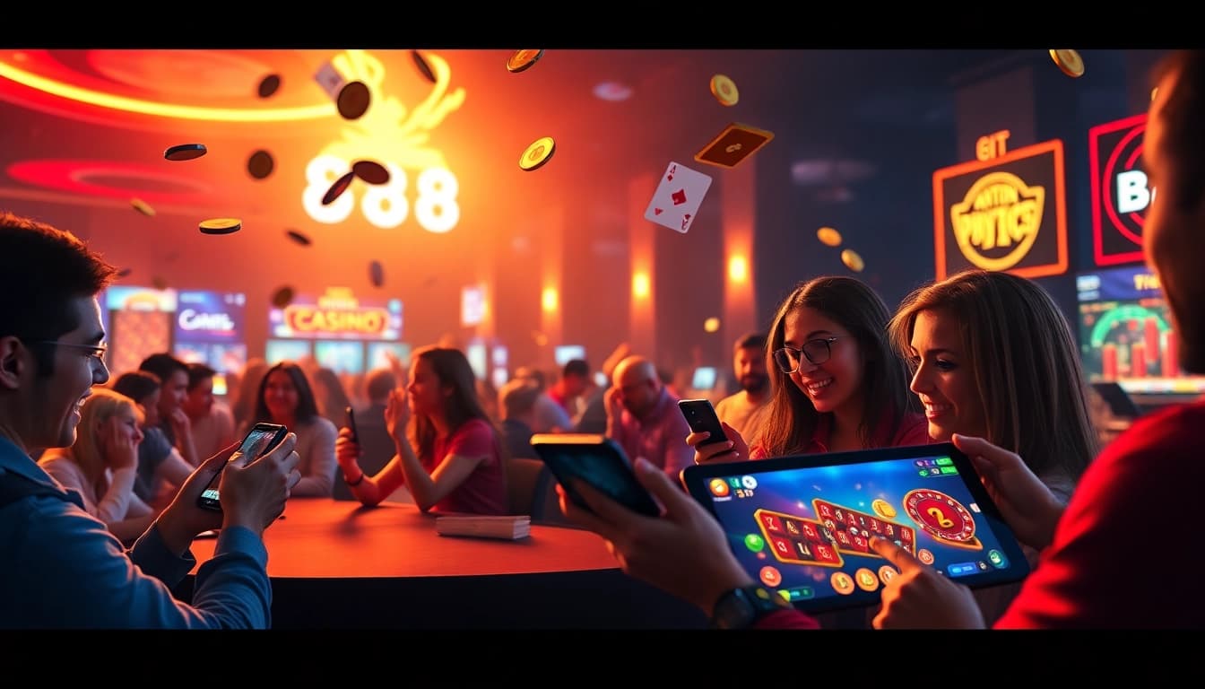 Engaging players experiencing the thrill of online gaming at go-88.us.com with diverse casino games.